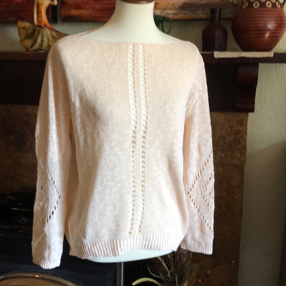 Earthbound loose knit sweater 100% slub Cotten